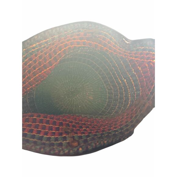 Handwoven Sisal Basket Tote Leather Trim Boho Drawstring Shoulder Bag - Picture 8 of 8